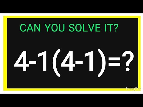 4-1(4-1)=? CAN YOU SOLVE IT?