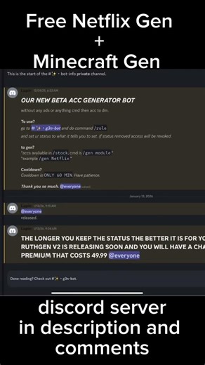 #netflix Netflix gen minecraft gen free Netflix free mc account discord server in comments