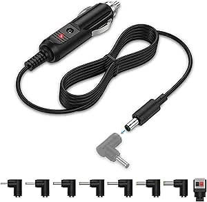 12V Car Charger Compatible with Portable DVD Player DBPOWER Sylvania RCA, Snailax Seat Cushion, Spectra S1 S2 Breast Pump Car Cigarette Lighter Power Cord 6.6FT