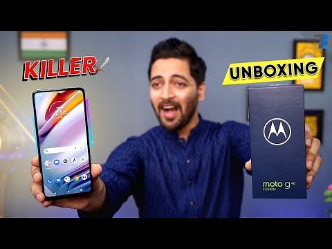 Moto G40 Fusion - Unboxing & Hands On | SD 732G | 6000 mAh | 120Hz Display | 64MP Camera