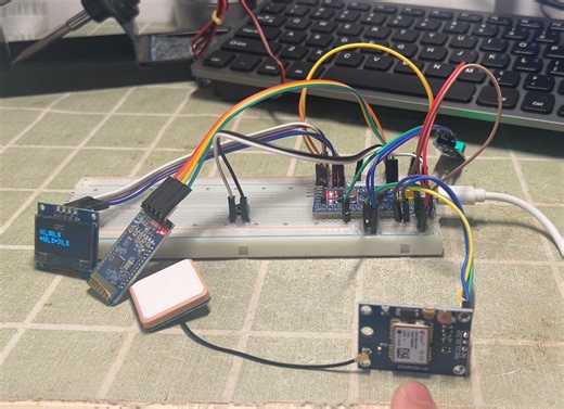 基于stm32单片机GPS获取经纬度小demo