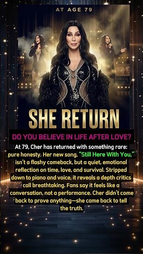 The Goddess Unmasked: At 79, Cher Stops the World with Her Most Human Song Yet