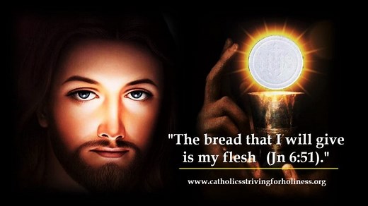 DAILY MASS, GOSPEL AND COMMENTARY: "MY FLESH IS TRUE FOOD" (Jn 6:51-58). - Catholics Striving For Holiness