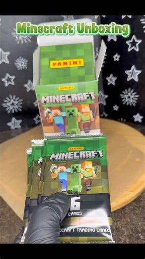 Unboxing Minecraft Cards #asmr #minecraft #shorts #minecraftshorts #unboxing #cards