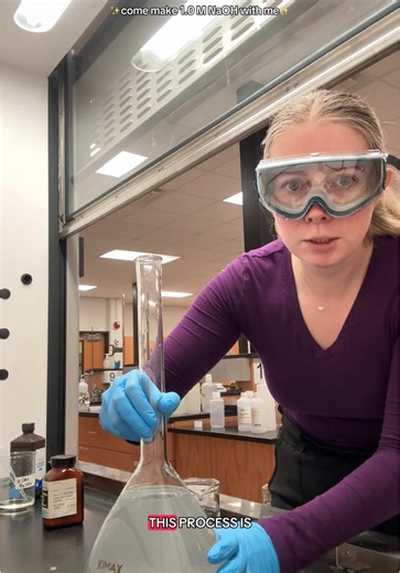 Making 1.0 M NaOH Solution in Chemistry Lab