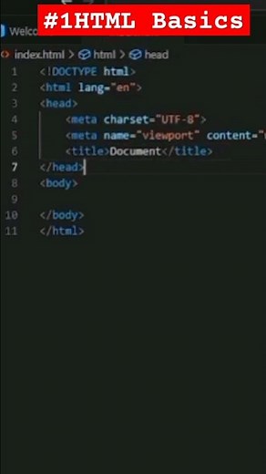 Writing Hello World In HTML - HTML Basics #html #coding #frontend #htmlcss #html5