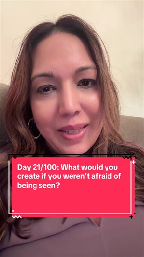 Day 21: What would you create if you weren't afraid of being seen? The BIG Self 100-Day Challenge - Learn to Like Yourself© (truly) in 100 days or less. Self-Image. Self-Trust. Sovereignty. Congruence. These are the four pillars of my practice. Are you in? #selfworth #nervoussystemhealing #innercritic #pureatma