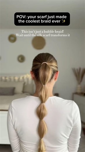 WAIT… this scarf turned my ponytail into a DRAGON braid