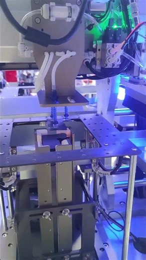 High-Performance Dual-Station Z-Lamination Stacking Machine #lithiumbattery #machine