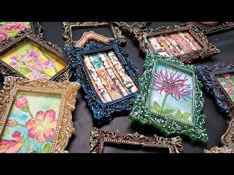 No Resin? You'll Never Guess How I Made These Mini ATC Frames for Pennies!