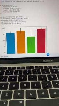 bar plot using pilot #python #numpy #panda #ai2e