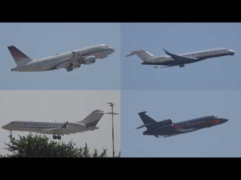 Bizjets, Airliners | Spotting at Nice | 16AUG2025 [4K]