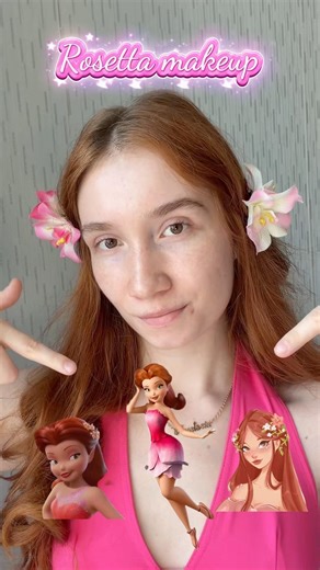 The girl who carried the show Rosetta 🌺 #rosettatinkerbell #rosetta #makeup #fairymakeup #fairycore