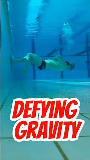 Defying Gravity... Underwater! 🌊😲 #swimming #swimmingpool #swim