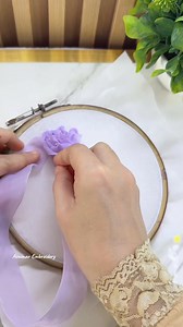 88K views · 3.7K reactions | I use Chiffon ribbon size 2.5cm #embroidery #sulampita #ribbonembroidery #ribbonembroiderytutorial | Asnimar Embroidery | Facebook