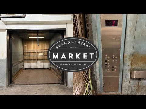 Amtech Hydraulic Freight Elevator @ Grand Central Market - Los Angeles, CA