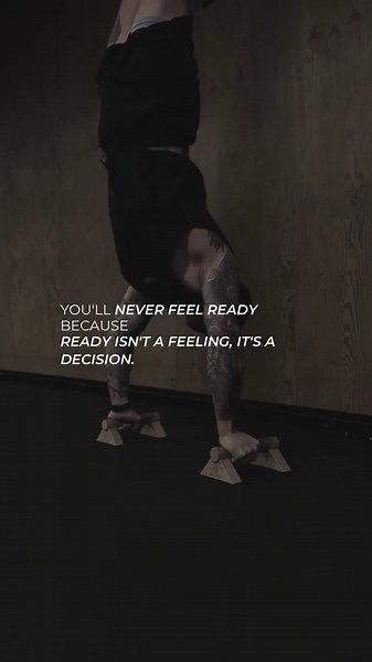 You keep waiting for a feeling that never shows up. Calendar block set, shoes by the door, timer running, and you start anyway. Ready isn’t a vibe, it’s a choice. #Discipline #Consistency #Mindset #SelfImprovement
