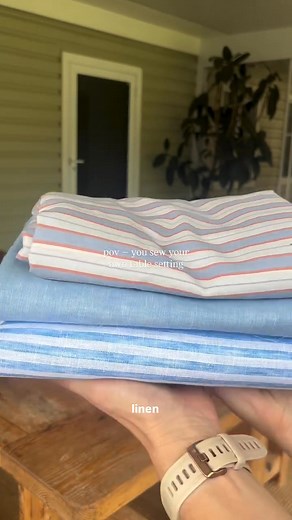 @halyardhome (IG) gives a step-by-step guide on how you can make your own stylish tablecloth and napkins for Spring ☀️ | Spotlight | Facebook