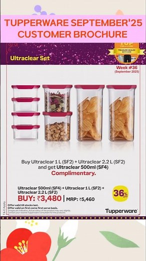 CHECK OUT SEPTEMBER 2025 TUPPERWARE CATALOGUE WEEK34,36 DEALS