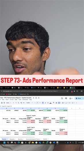 Sujeeth Fearless | 📊 Amazon PPC Performance Report Explained When analyzing ads, these are the key metrics every seller should focus on: ACOS (Advertising... | Instagram
