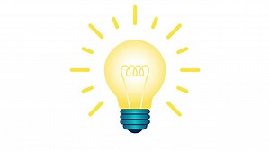 Blinking yellow lamp bulb turns on and  turn off, flashing beams of light. | Premium Stock Video Footage