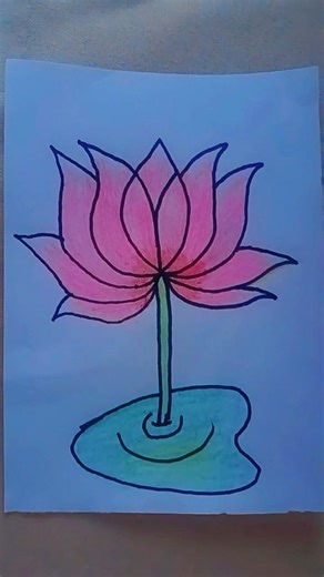 lotus flower Lotus design colour art#short #lotusflower#diy🦋