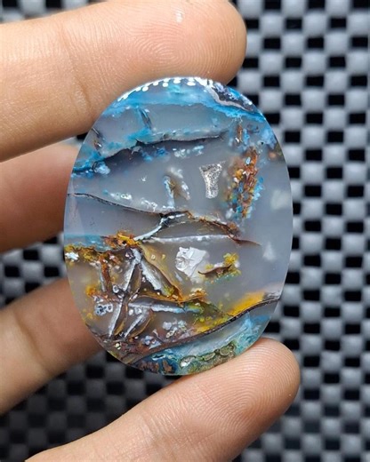 Chrysocolla Native Copper Spider - Confetti Chrysocolla - Aquadite - Etsy