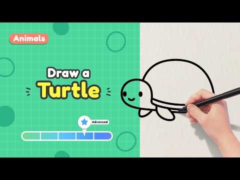 How to Draw a Turtle 🐢 | Easy Drawing for Kids Step by Step