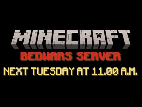Minecraft Bedwars Server - Next Tuesday at 11.00 a.m. - Trailer #minecraft