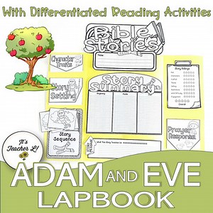 Adam and Eve Lapbook Grades 4 5 6 Bible Story ELA ELL PROJECT