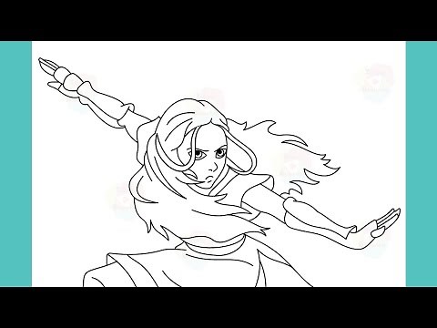 How to Draw Katara From Avatar The Last Airbender Step by Step Drawing