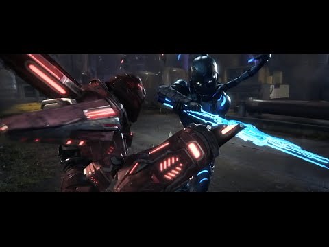 Blue Beetle 2023 - Blue Beetle Vs Carapax Fight II Carapax sets his OMAC suit to explode