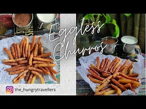 Easy Eggless Churros | Churros Recipe | How to make perfect Churros