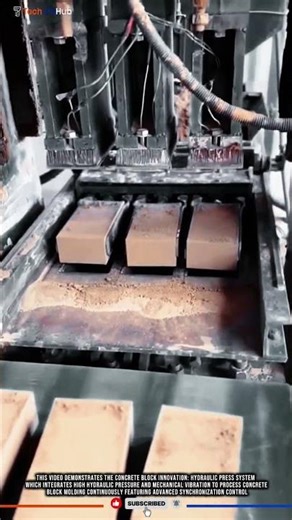 Concrete Block Innovation: Hydraulic Press System #tech