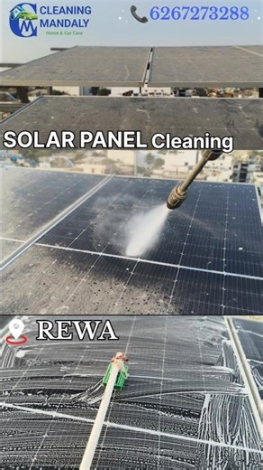 Solar Panel Cleaning | Rewa #cleaning
