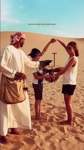 Soaring with Royalty | Ultimate Falconry Experience in Abu Dhabi Desert 🦅✨