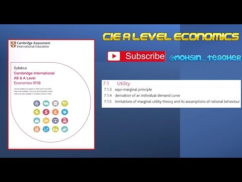 7.1.3, 7.1.4 & 7.1.5 - Equi-Marginal Principle & Rational Behaviour - CIE A2 Level Economics