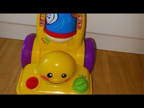Vacuum toy for toddlers.Fisher-Price Laugh & Learn Learning Vacuum cleaner / hoover toy review