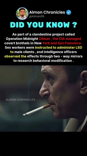 As part of a clandestine project called Operation Midnight Climax, the CIA manag...