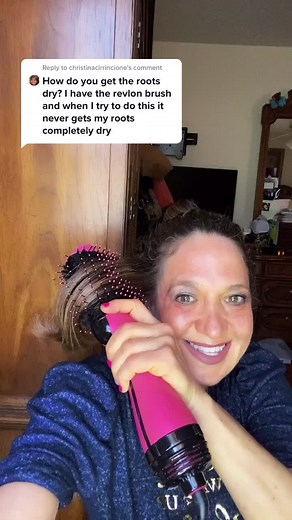 How to Dry Roots with Revlon Hair Dryer Brush