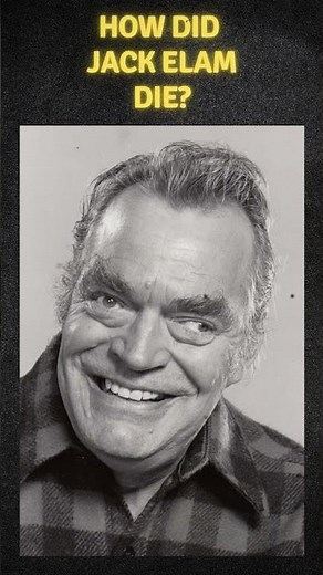 How did Jack Elam die? #actor #villain #western #classictv #movie #film #americanactor #history#tv