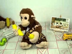 Dance & Sing Stuffed Monkey with Banana Plush Music Toy