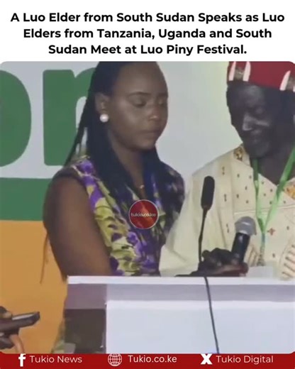 Tukio.Co.Ke on Instagram: "A luo Elder from South Sudan speaks as luo elders from Tanzania, Uganda and South Sudan meet at Luo Piny Festival"