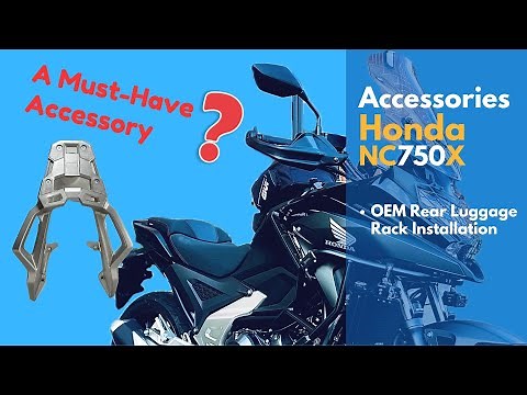OEM Rear Luggage Rack Installation for Honda NC750X (2021-2025) | (Motorcycle Accessories)