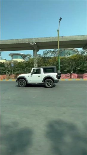 Mahindra Thar in white colour #shorts