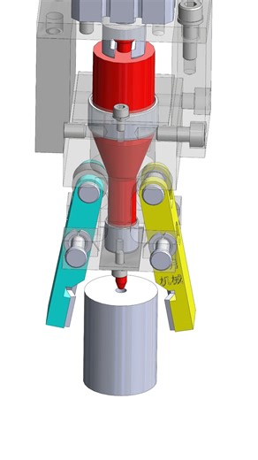 Centering + Clamping #3dprinting #mechanism #machine #solidworks#simulation