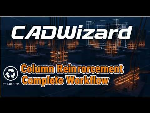Fastest Concrete Column Reinforcement Detailing. Complete work flow in only 8 minutes