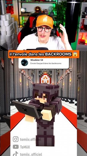 He sends him to the BACKROOMS! 😱 (The funny Minecraft antagonist Tomiix)