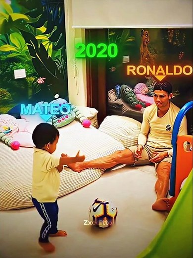 Ronaldo Teaches His Sons🔥🥰.#shorts #ronaldo #mateo #football