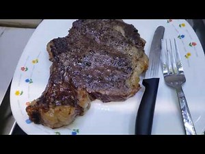 Ribeye steak indoors in Nuwave Infrared Oven .... ....